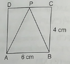 (iii) In rectangle ABCD , AB=6cm and AD=4cm , then what is the area of ΔPAB