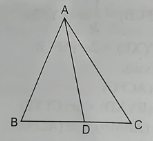  In ΔABC , line segment AD is a median , then what is the relation between ar(ΔABD) and ar(ΔADC) ?